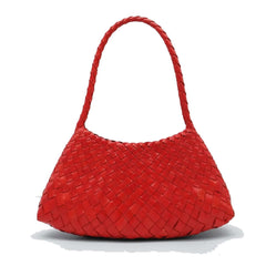 Dragon Diffusion Rosanna Poppy Red woven leather handbag 