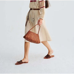 Dragon Diffusion Rosanna Tan woven leather handbag 