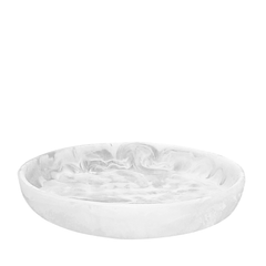 Round Bowl Resin White Marble. Food-safe, handcrafted & unique. Perfect for serving cold dish, styling, jewellery or home décor. 