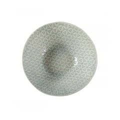Small Salad Bowl Duck Egg with decorative pattern, by Wonki Ware