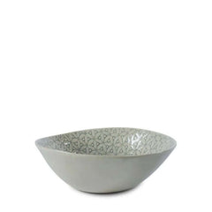 Small Salad Bowl Duck Egg with decorative pattern, by Wonki Ware