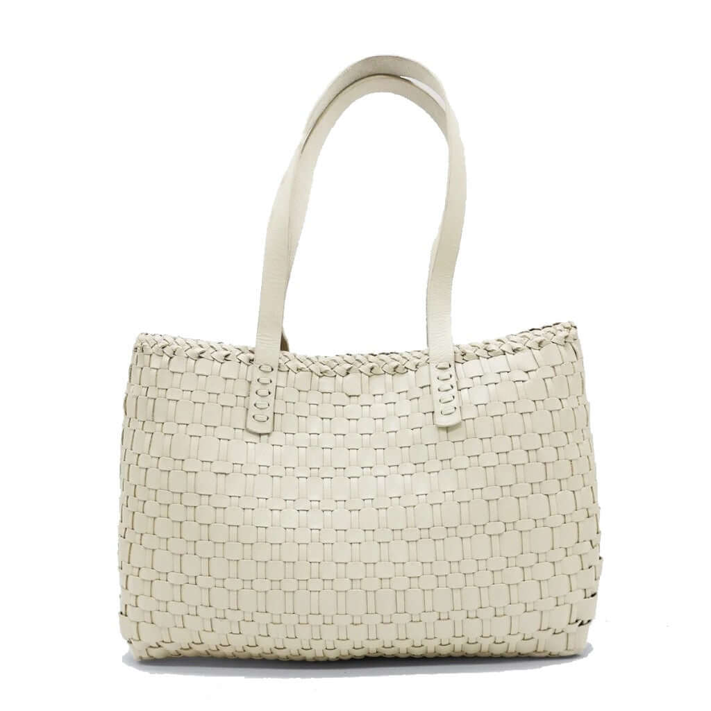 Dragon Diffusion Salvage Pearl woven leather handbag