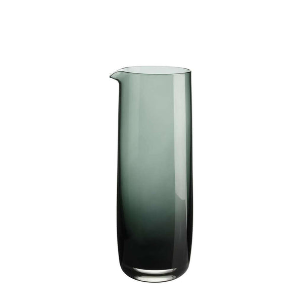 A green glass carafe with a shiny finish and a soft, rounded shape with a capacity of 700 ml, by ASA selection