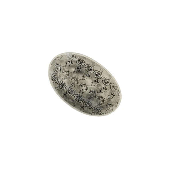 Small Etosha Dish Black with decorative pattern, by Wonki Ware