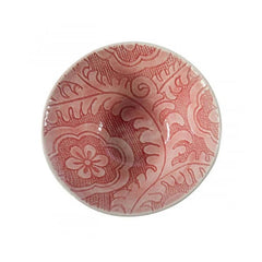 Organic Soup Bowl Pimento with decorative pattern, by Wonki Ware