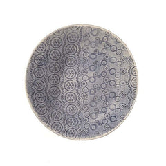 Medium Spaghetti Bowl Blue with decorative pattern, by Wonki Ware
