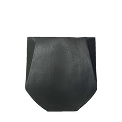 Square Aluminium Vase 28cm Blackish Bronze with a textured surface, suitable for decoration purposes.