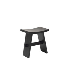 Black wooden Tokyo Stool made of teak