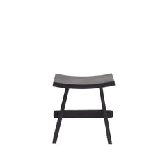 Black wooden Tokyo Stool made of teak