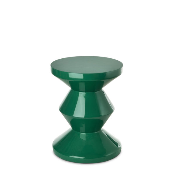 Zig Zag stool emerald green