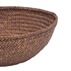 Iraca bowl small, plain / walnut