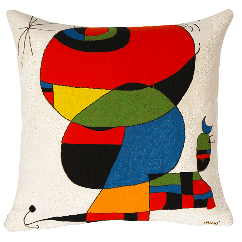 Miro cushion -Femme, oiseau, étoile extrait 1 (1966/1973)