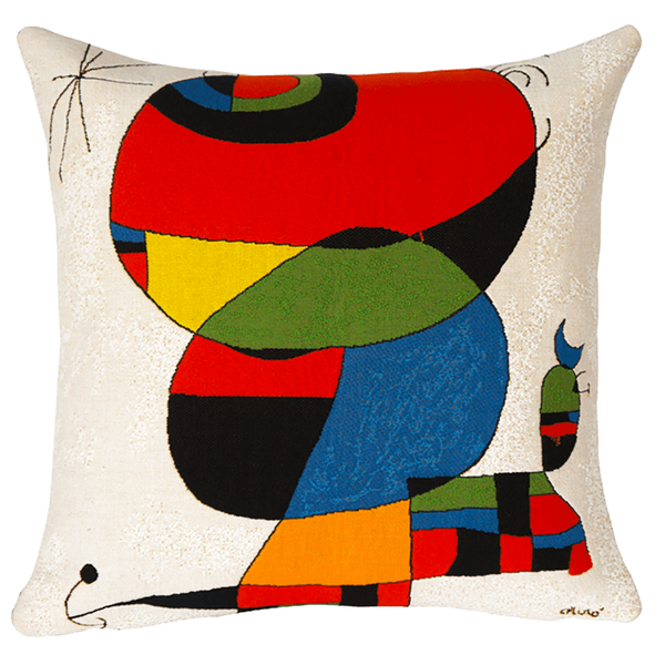 Miro cushion -Femme, oiseau, étoile extrait 1 (1966/1973)