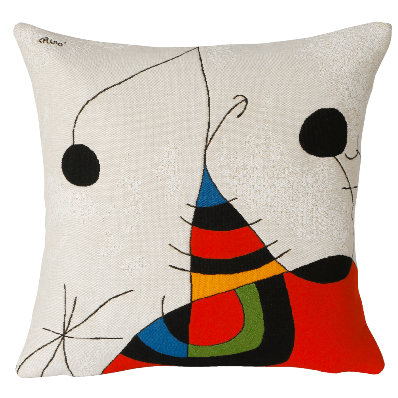 Miro cushion -Femme, oiseau, étoile extrait 2 (1966/1973)