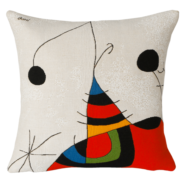 Miro cushion -Femme, oiseau, étoile extrait 2 (1966/1973)