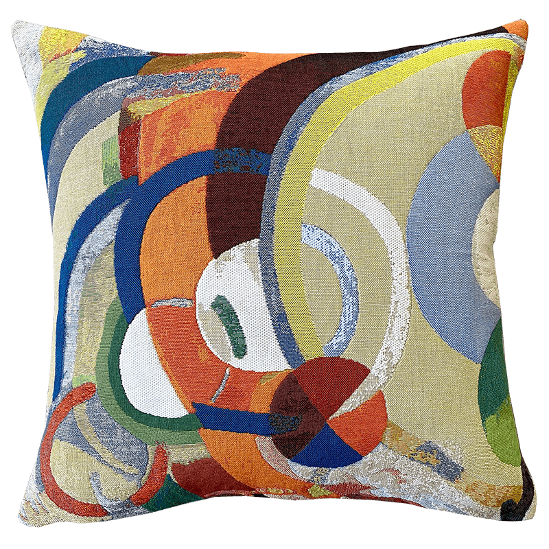 Delaunay Cushion - Manège de Cochons (1922), artwork by Delaunay