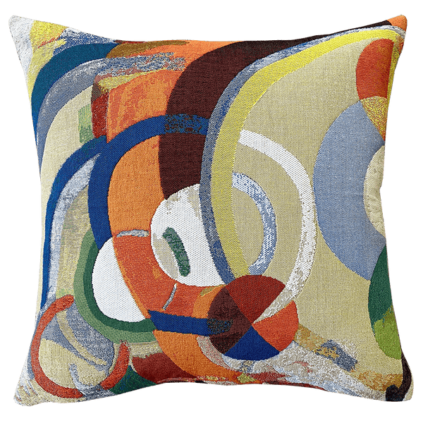 Delaunay Cushion - Manège de Cochons (1922), artwork by Delaunay