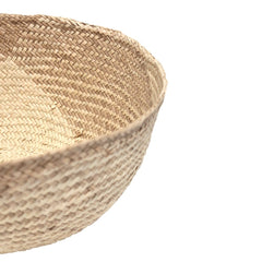 Iraca bowl medium, square / toasted