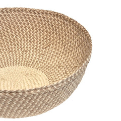 Iraca bowl large, zigzag / toasted