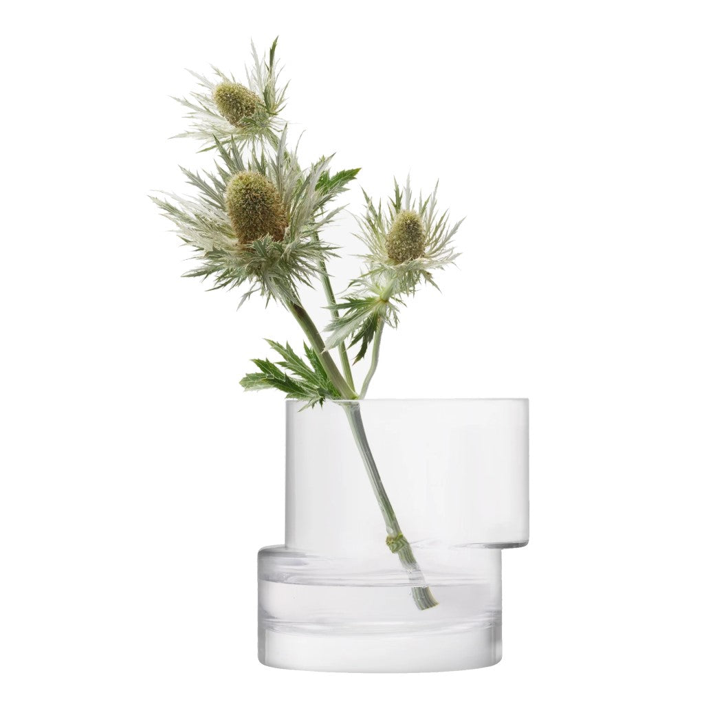 Tier Lantern/Vase H13.5cm Clear
