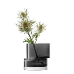 Tier Lantern/Vase H13.5cm Slate Grey