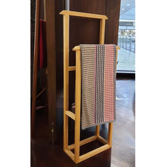 A two-tier wooden Sangkut Hanger with a solid ash construction