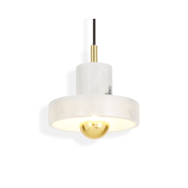 Marble round shaped pendant light by Tom Dixon