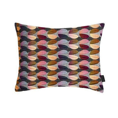 Wisley Rectangle Cushion with a multicolored geometric pattern, by Margo Selby