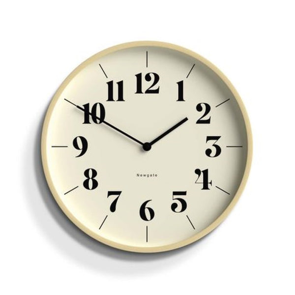 Mr Clarke Clock Pale Wood Hopscotch Dial