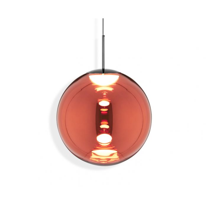 Globe LED Pendant 50cm Copper