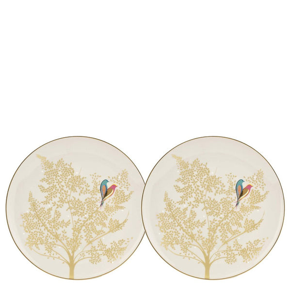 Chelsea Cake Plate Set of 2 Light Grey